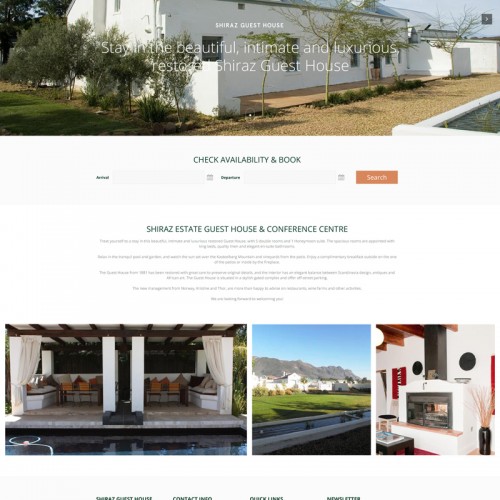 Responsive Wordpress Website Design for Guest House